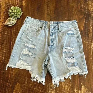 Insane Gene | NWT Mid-Rise Distressed Jean Shorts